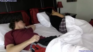 Hot Step mom in bed with Son