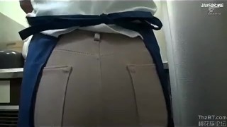 Jav Maid Bends Over Her Tight Ass Around Me, I Couldn’t Resist!