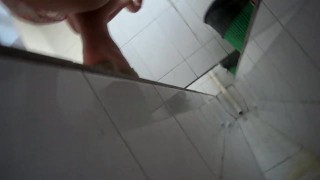 Filming a Chinese girl peeing, gets caught!